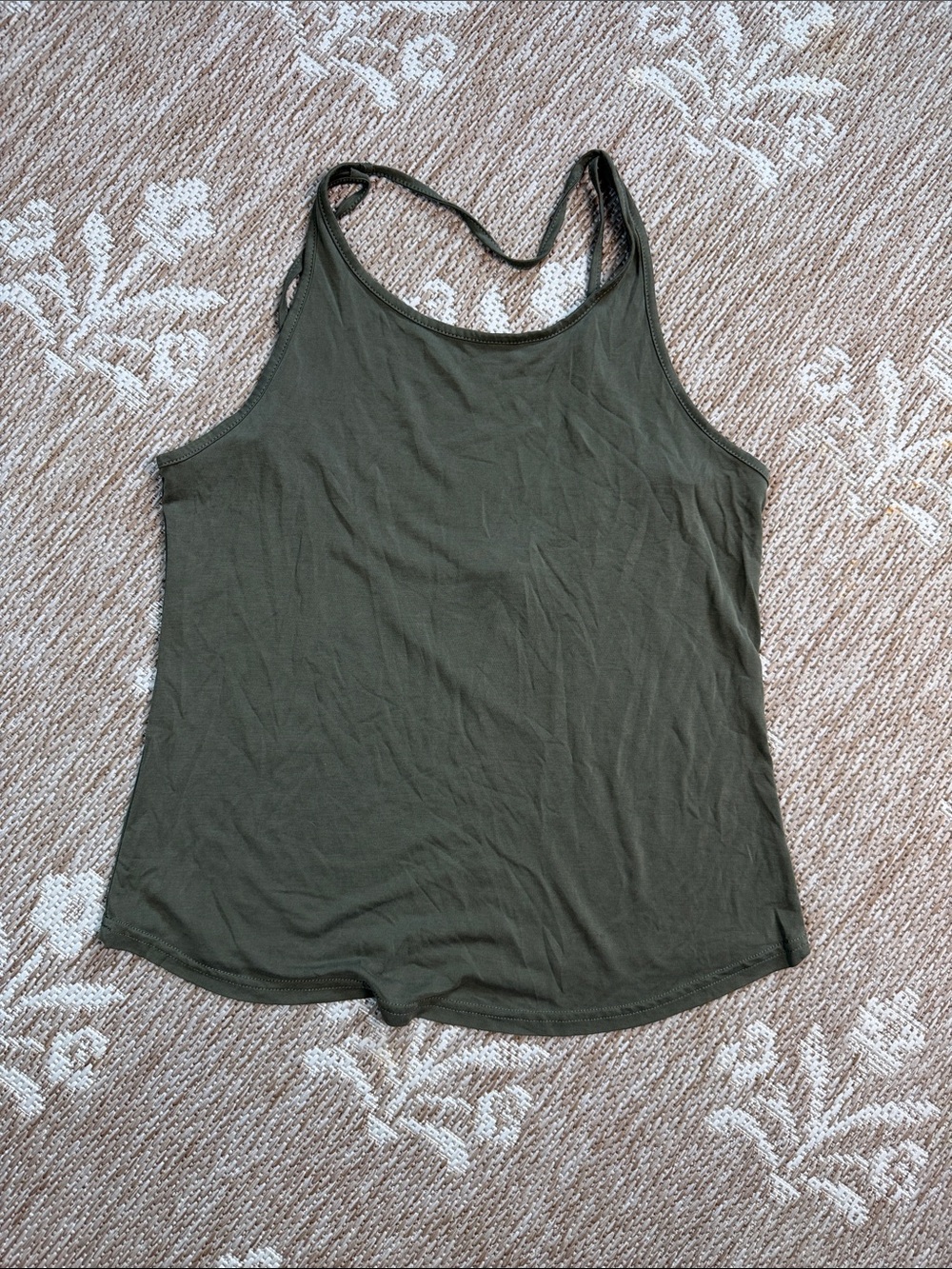 Women’s Olive Green Tank Top - Classic Racerback
